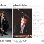 Koncert klarinetiste Veljka Klenkovskog Četvrtak, 11.novembar, velika sala KIC-a / 20:00