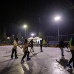 The ice rink compliments the winter magic in Podgorica