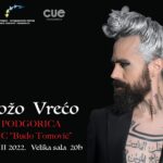 Announcement for concerts - Božo Vrećo on March 3 and 4 in KIC