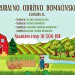 Ruralno, održivo, domaćinski! Nagradni konkurs za seoska domaćinstva