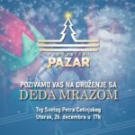 Druženje sa Deda Mrazom u utorak, 26. decembra, na Trgu Svetog Petra Cetinjskog