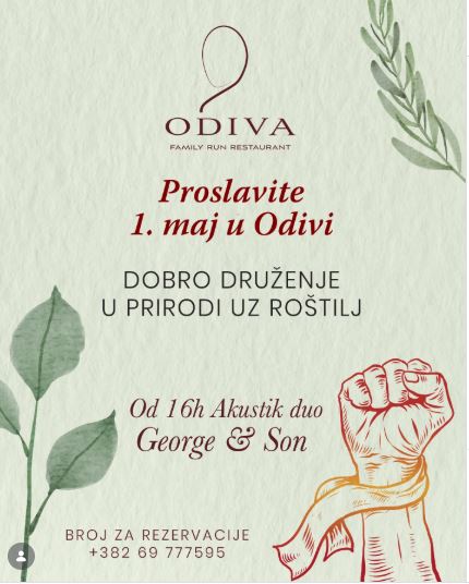 May 1st festivities at “Odiva” restaurant 🎶