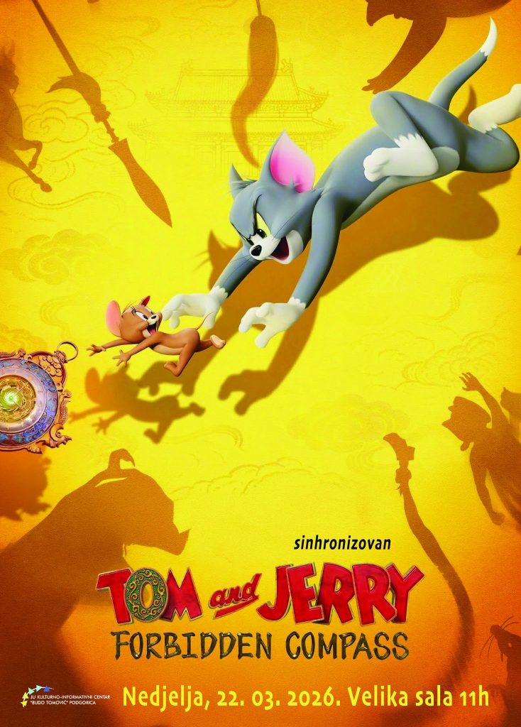 Projekcija animiranog filma u KIC-u: ,,Tom i Džeri – Čarobni kompas” 22.marta