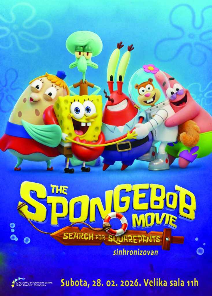 Projekcija animiranog filma ,,Sunđer Bob – prokletstvo pirata’’ u KIC-u