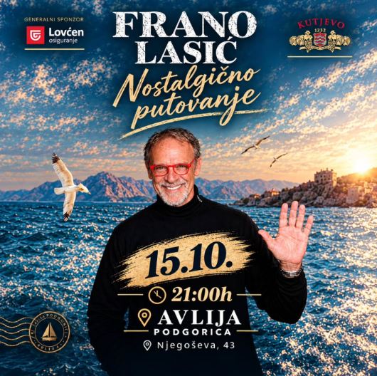 FRANO LASIĆ – NOSTALGIČNO PUTOVANJE ✨15.oktobar u konobi ,,Avlija”🎤🎶🔥✨