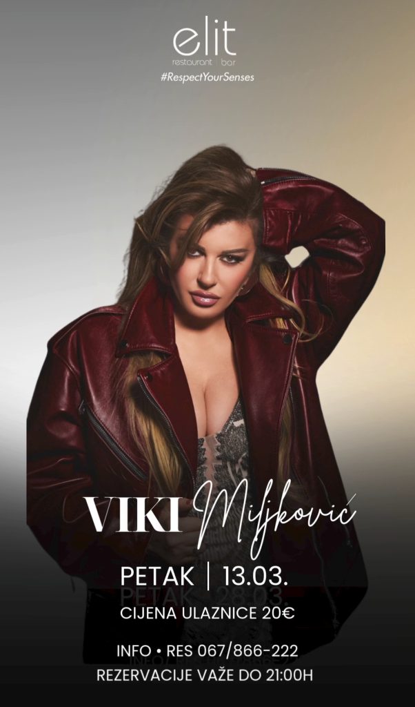 Viki Miljković u restoranu ,,Elit” 13.marta