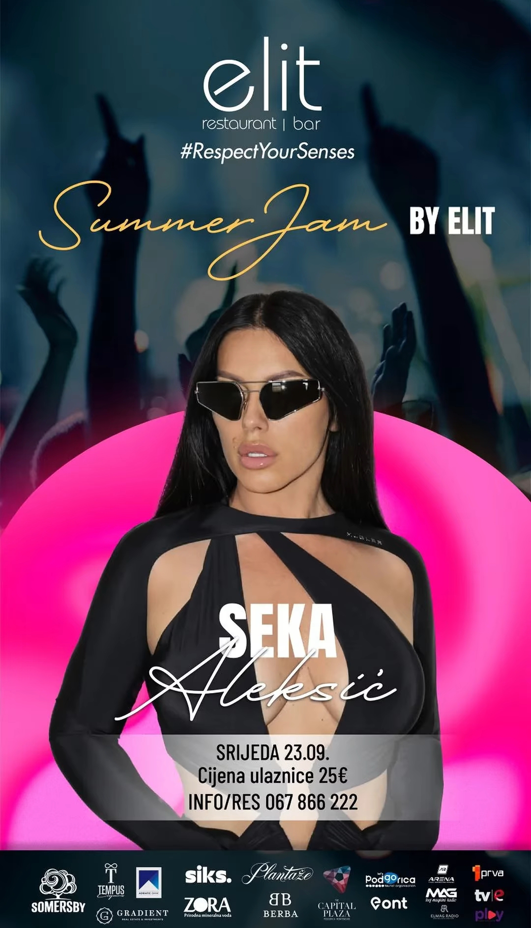 Summer Jam Festival: Seka Aleksić on September 23rd LIVE in restaurant “Elit”🎤🎶