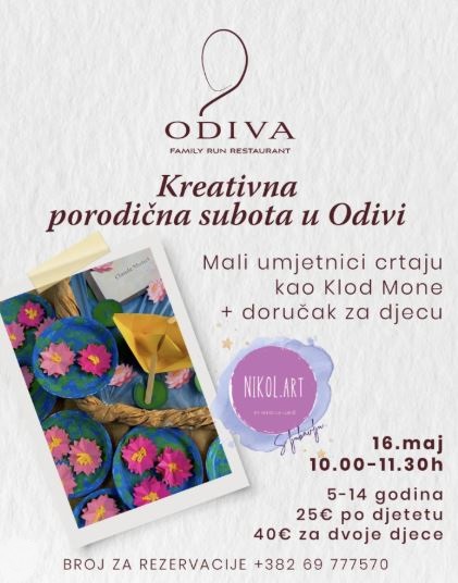 Kreativna porodična subota u restoranu ,,Odiva" 🎨✨🌿