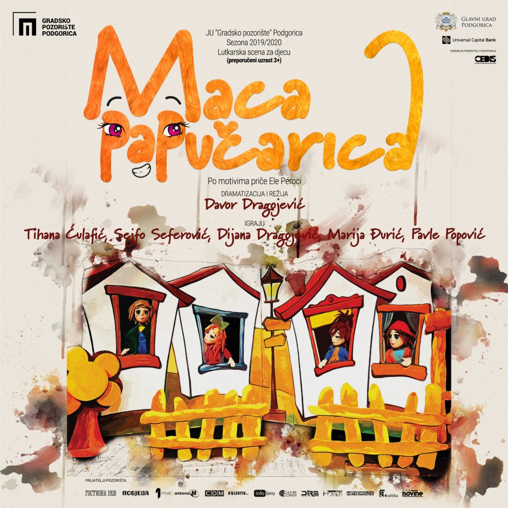 Lutkarska scena za djecu Gradskog pozorišta: Predstava ,,Maca Papučarica” u sali DODEST
