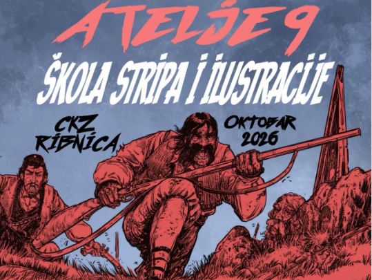 “ATELJE 9” School of Comics and Illustration starting in October at CKZ “Ribnica” 📖✏️💬🦸‍♂️🗯️🎨
