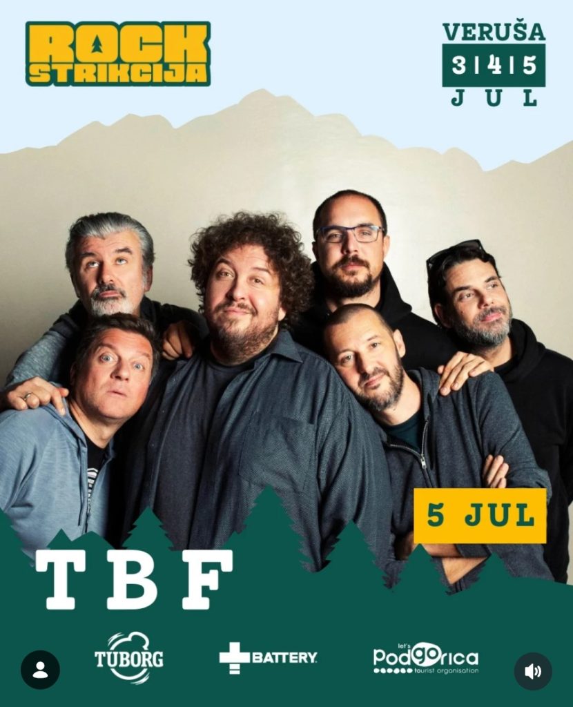 Rockstrikcija X: ,,TBF" 5.jula na Veruši🎤🎶🎸