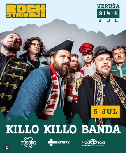 Rockstrikcija X: "Killo Killo Banda" on July 5th in Veruša 🎤🎶🎸
