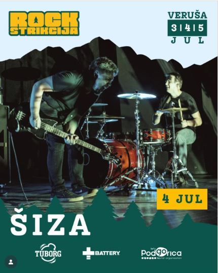 Rockstrikcija X: "Šiza" on July 4th in Veruša 🎤🎶🎸