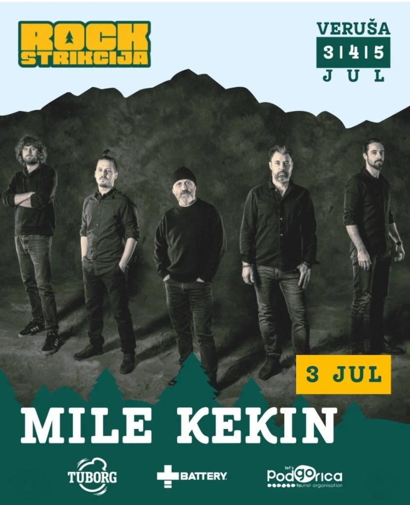 Rockstrikcija X: ,,Mile Kekin" 3.jula na Veruši🎤🎶🎸