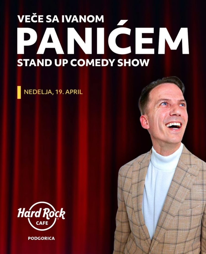 Stand Up komedija: Veče sa Ivanom Panićem u ,,Hard Rock Cafe"-u🎭😂🎙️