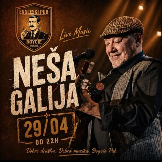 Neša Galija u ,,Boycie Pub"-u🎤🎶🎸