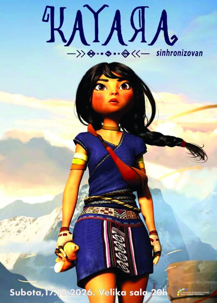 Sinhronizovani animirani filma „Kayara“ (2025) 17.oktobra u KIC-u ,,Budo Tomović"🎬