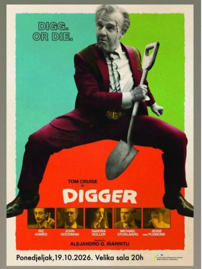 Screening of the film “The Digger” by director Alejandro González on October 19th at KIC “Budo Tomović” 📽️🍿🎬