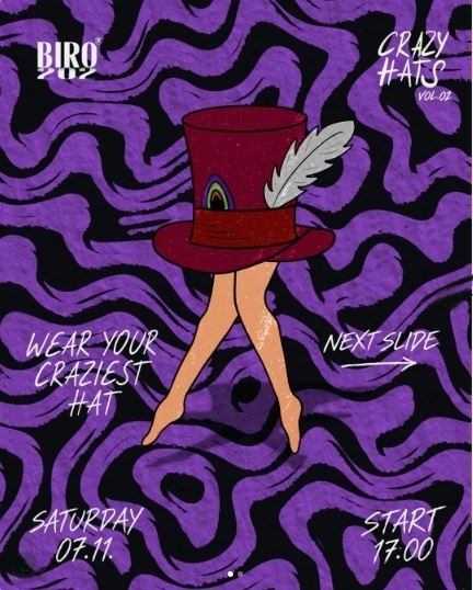 CRAZY HATS VOL. 01🎩 2.oktobra u "BIRO"-u🎩🎶🔥