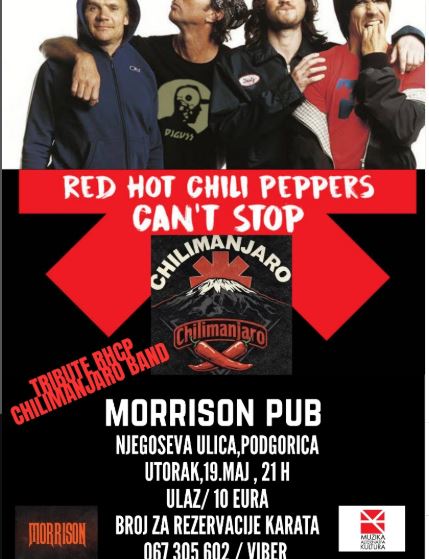 ,,Red Hot Chili Peppers" tribute u ,,Morisson Pub"-u🎤🎶🎸