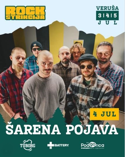 Rockstrikcija X: ,,Šarena pojava" 4.jula na Veruši🎤🎶🎸