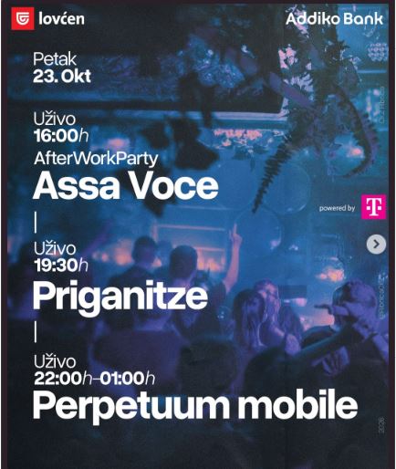 Afterwork Friday Party 23.oktobra u CKZ ,,Ribnica"🎶💃🎤✨🎵