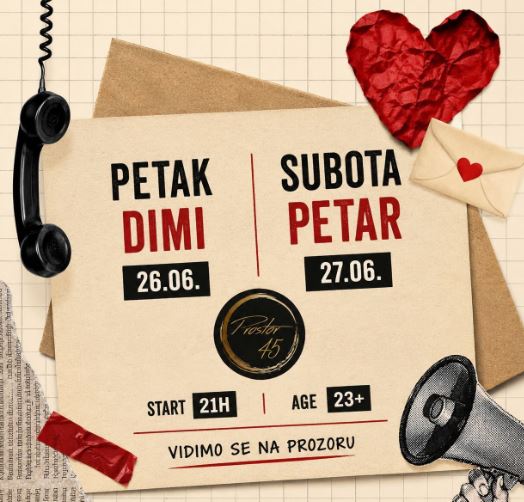 DJ Weekend at "Prostor 45" 🎶🎤🥂🎸🎧