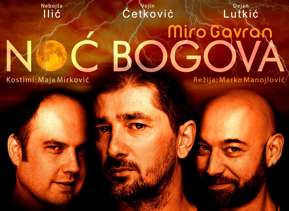 The play “Noć bogova/Night of the Gods” on May 17th at KIC Budo Tomović 🎭🌙✨