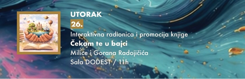 Interaktivna radionica i promocija knjige ,,Čekam te u bajci" Milice i Gorana Radojičića 26.maja u KIC-u ,,Budo Tomović"📚