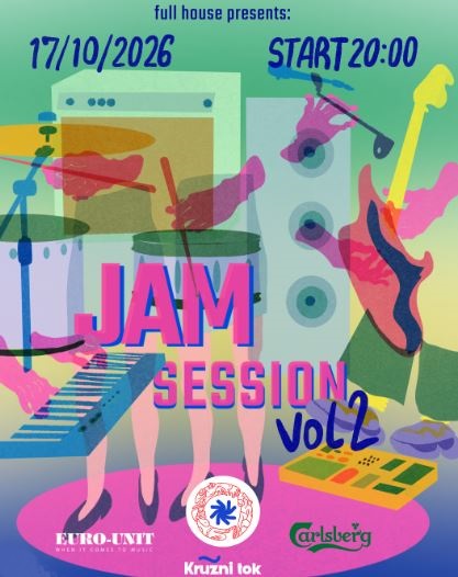 JAM SESSION Vol 2 17.oktobra u KC,,Kružni tok"🎸🎶🥁