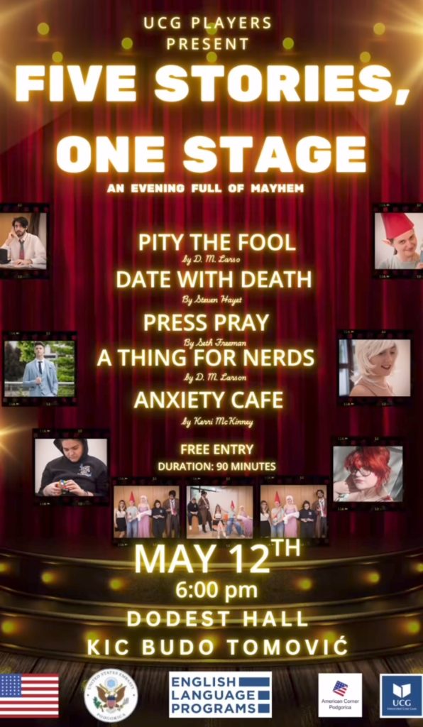 ,,Five stories, one stage" 12.maja u KIC-u ,,Budo Tomović"🎭