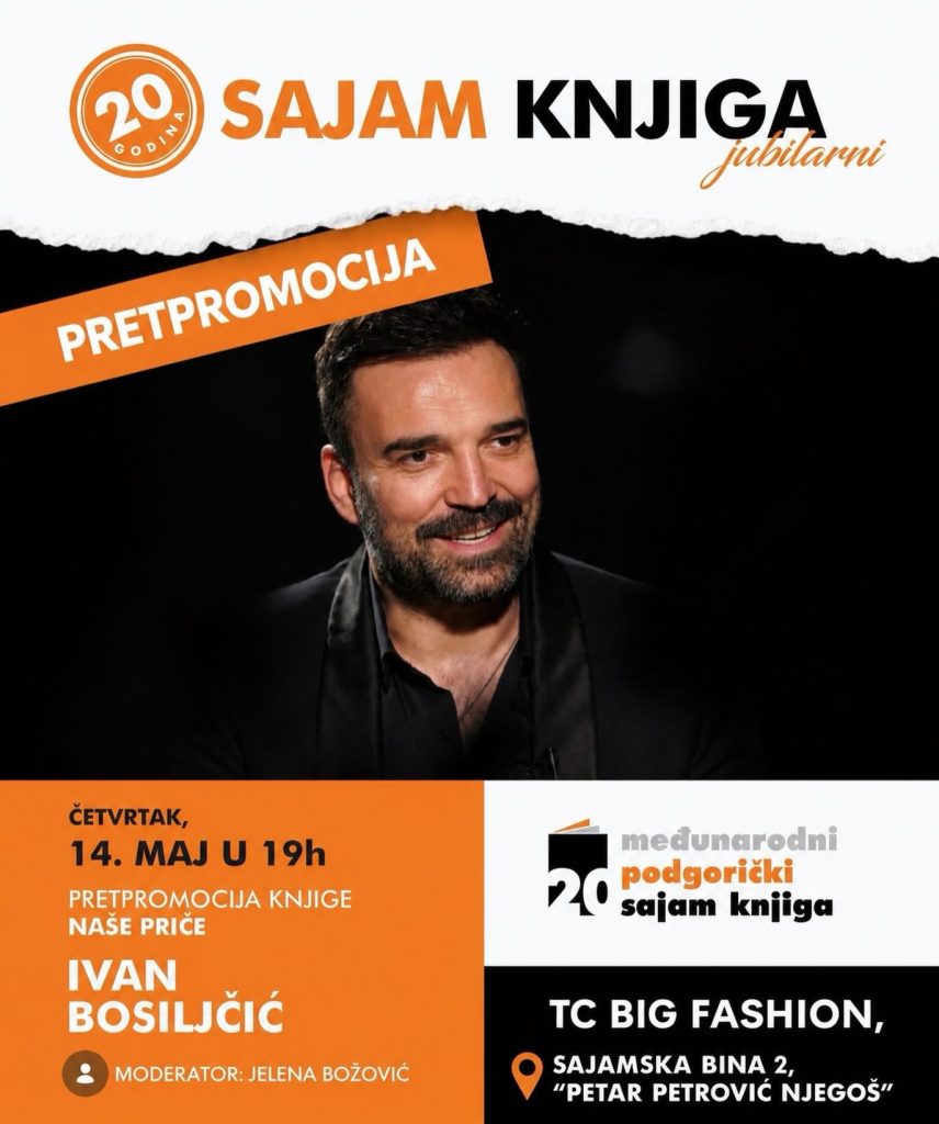 Pretpromocija knjige ,,Naše priče“ Ivana Bosiljčića 14.maja na Sajmu knjiga✍️📚🎤