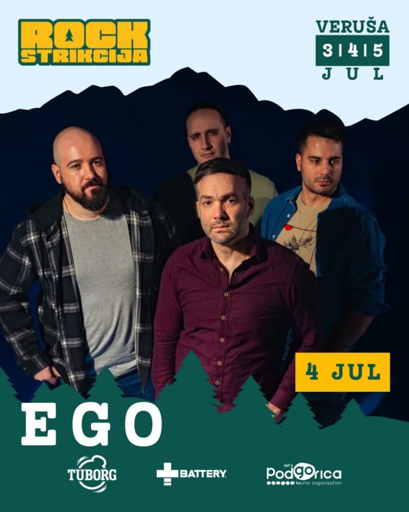 Rockstrikcija X: "EGO" on July 4rd in Veruša” 🎤🎶🎸