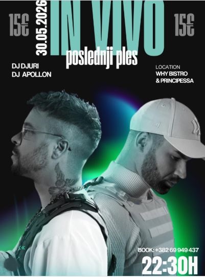 In Vivo on May 30th at "Why"& "Principessa" 🎧🎵🎤