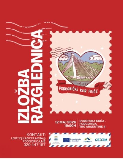 Postcard exhibition “Podgorica Queer Stories” 🌈