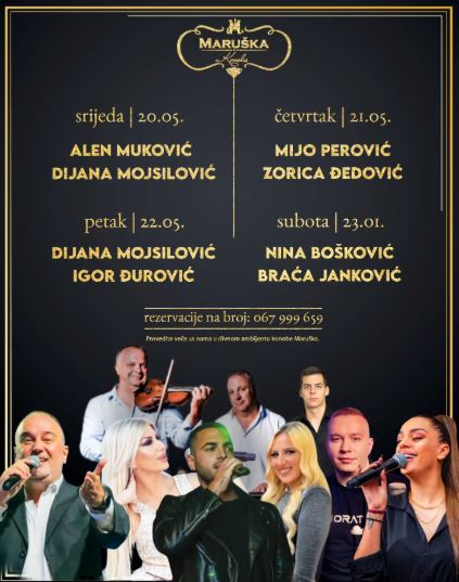 Muzičke večeri u Konobi ,,Maruška"🎤🎶✨