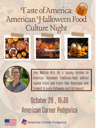 "TASTE OF AMERICA": American Halloween Food Culture Night🎃October 28th at the American Corner🎃🍔🇺🇸