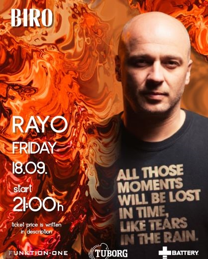 RAYO on September 18th at "BIRO"🎧🎶🔥