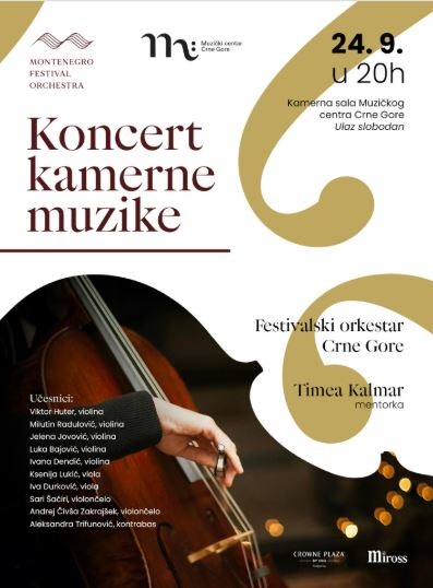 Koncert kamerne muzike u Muzičkom centru Crne Gore🎼🎻🎶