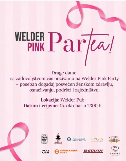 🌸 Welder Pink Party on October 15th at "Welder Pub" 🌸
