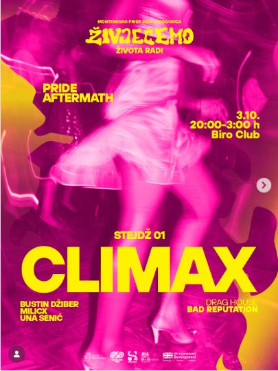 Pride Aftermath CLIMAX 3.oktobra u ,,BIRO"-u🎧🎵🥳