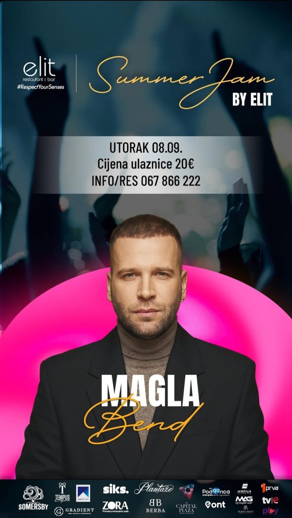 Summer Jam Festival: "Magla Band" on September 8th nd LIVE at “Elit”🎶✨🎤