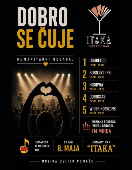 Dobrotvorna svirka u ,,Itaka Library Bar"-u🎶❤️