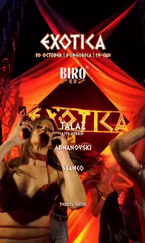 EXOTICA 10.oktobra u ,,BIRO"-u🎧🎶🔥