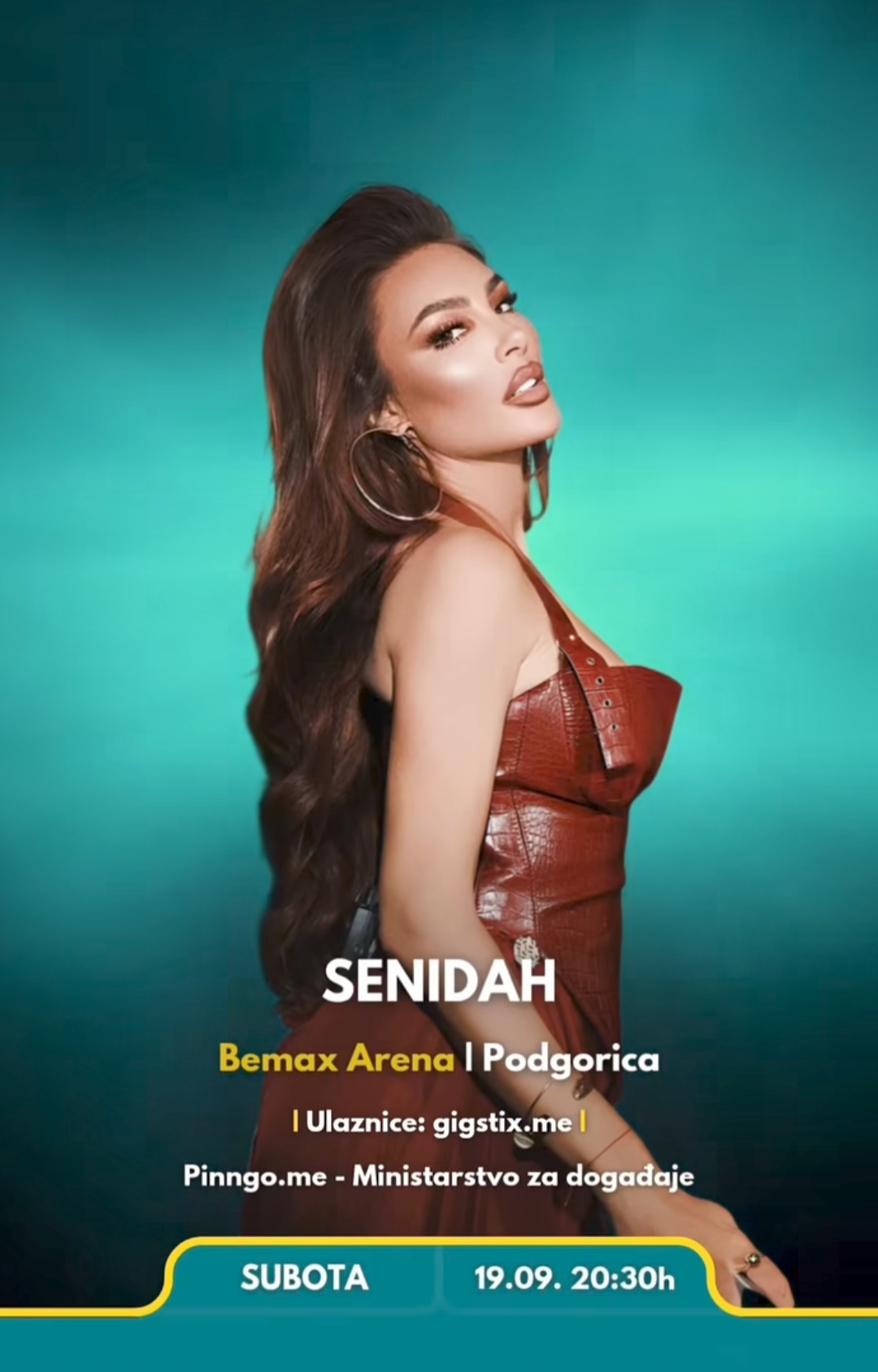 One more music spectacle in the city – SENIDAH on September 19th at the “Bemax Arena” 💥🎤👑✨🔥