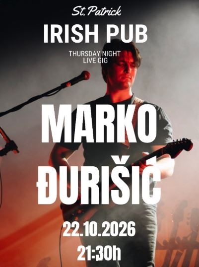 Marko Djurišić u Irish Pub-u "Saint Patrick"🍀🎸🍻🎶🔥