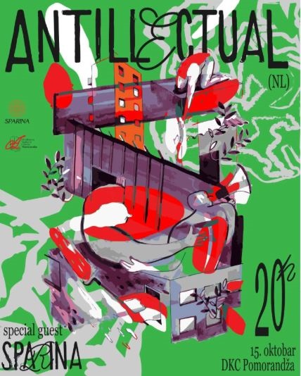 ANTILLECTUAL on October 15th at DKC "Pomorandža"🍊⚡️🎸🎶🔥