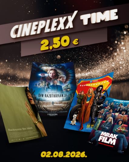Cineplexx Time ⏰ Special Promo: Watch selected movies on August 2nd for a ticket price of only €2.50! 🍿🎬