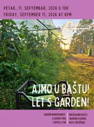 ,,Ajmo u baštu!"🌱🌶️🌿🍅🍆11.septembra u Urbanoj bašti Podgorica🌱🌶️🌿🍅🍆