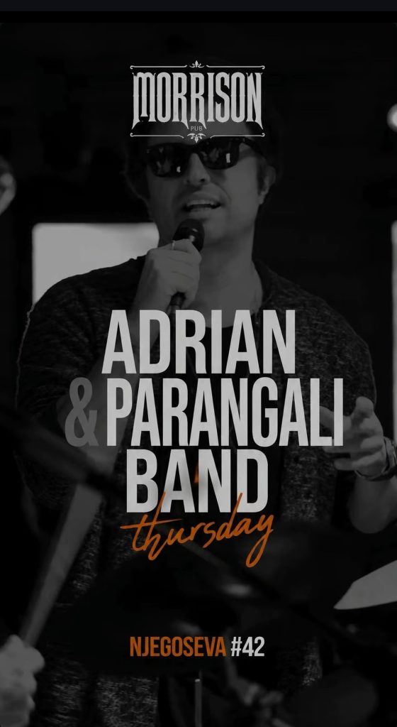 Adrian & Parangali Band 8.oktobra u ,,Morisson Pub"-u🎤🔥🎵